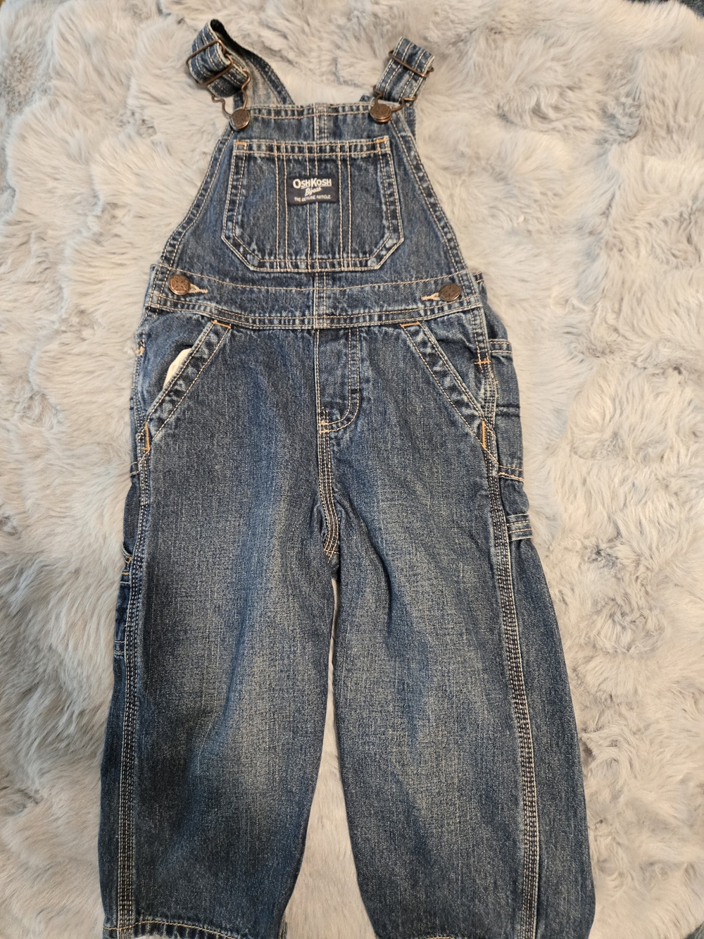 OshKosh B'gosh Dark Wash Carpenter Denim Overalls 24 Months